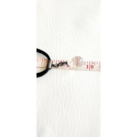 SILPADA N1494 Multi 5 Strand Black Leather Faceted Quartz Pendant Necklace - Picture 7 of 8